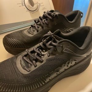 Hoka one blondi black on black size 13 mens sneaker